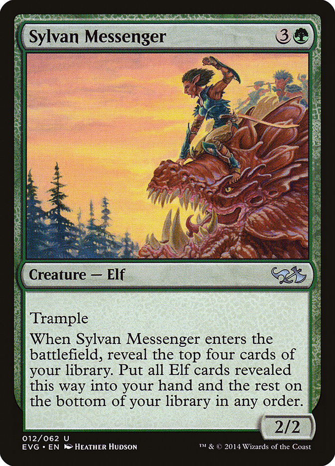 Sylvan Messenger (Elves vs. Goblins) [Duel Decks Anthology] | Exor Games New Glasgow