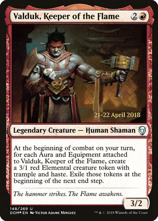 Valduk, Keeper of the Flame [Dominaria Promos] | Exor Games New Glasgow