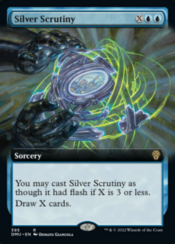 Silver Scrutiny (Extended Art) [Dominaria United] | Exor Games New Glasgow