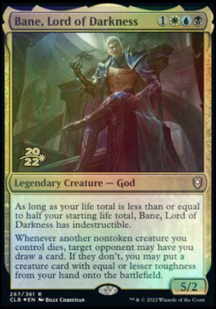 Bane, Lord of Darkness [Commander Legends: Battle for Baldur's Gate Prerelease Promos] | Exor Games New Glasgow