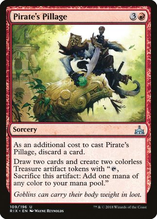 Pirate's Pillage [Rivals of Ixalan] | Exor Games New Glasgow