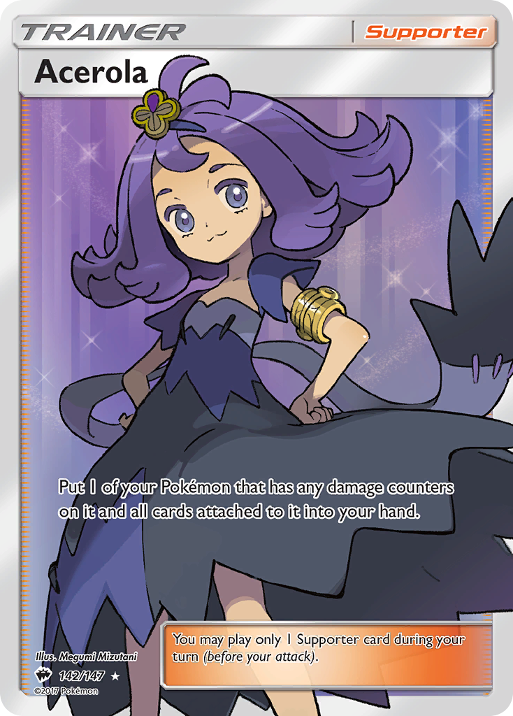 Acerola (142/147) [Sun & Moon: Burning Shadows] | Exor Games New Glasgow