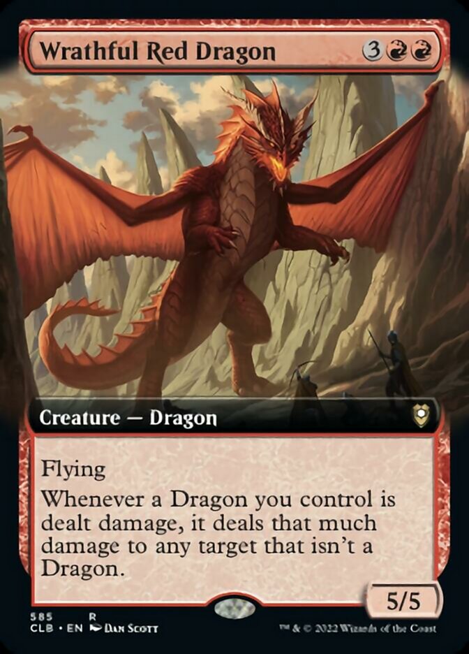 Wrathful Red Dragon (Extended Art) [Commander Legends: Battle for Baldur's Gate] | Exor Games New Glasgow