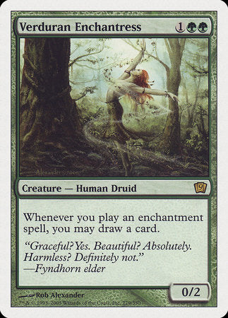 Verduran Enchantress [Ninth Edition] | Exor Games New Glasgow