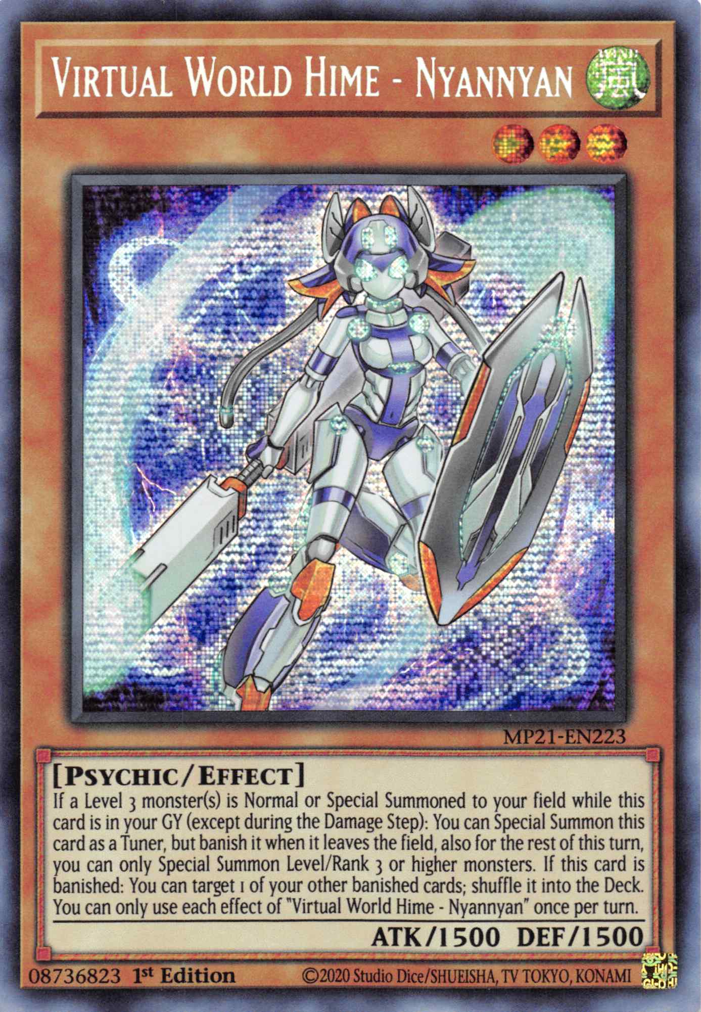 Virtual World Hime - Nyannyan [MP21-EN223] Prismatic Secret Rare | Exor Games New Glasgow