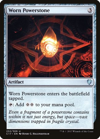 Worn Powerstone [Commander 2017] | Exor Games New Glasgow