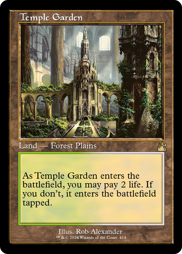 Temple Garden (Retro) [Ravnica Remastered] | Exor Games New Glasgow