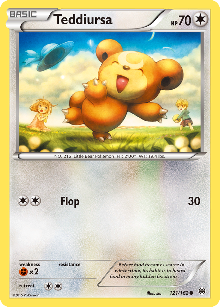 Teddiursa (121/162) [XY: BREAKthrough] | Exor Games New Glasgow