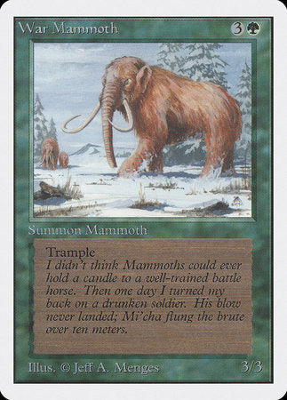 War Mammoth [Unlimited Edition] | Exor Games New Glasgow