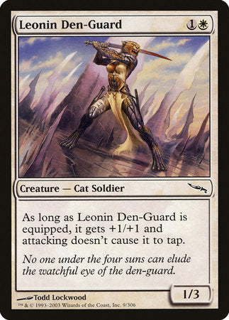 Leonin Den-Guard [Mirrodin] | Exor Games New Glasgow