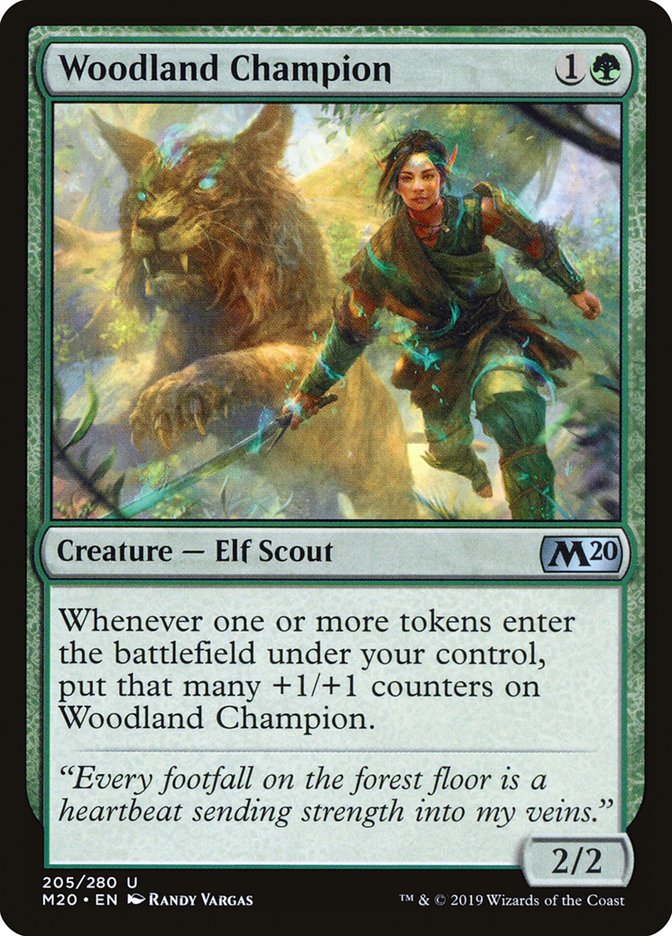 Woodland Champion [Core Set 2020] | Exor Games New Glasgow