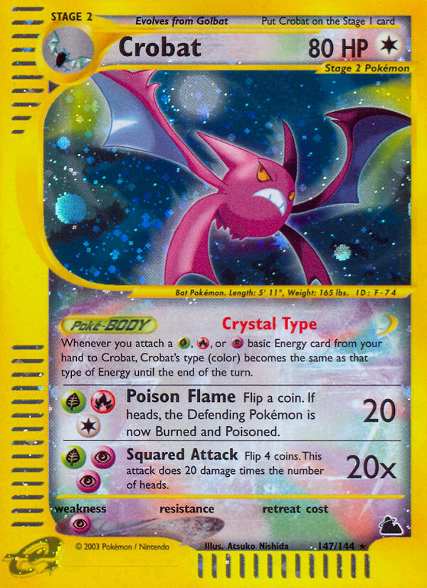 Crobat (147/144) [Skyridge] | Exor Games New Glasgow