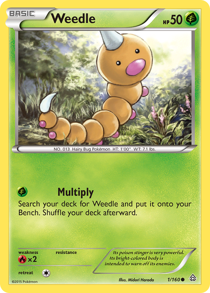 Weedle (1/160) [XY: Primal Clash] | Exor Games New Glasgow