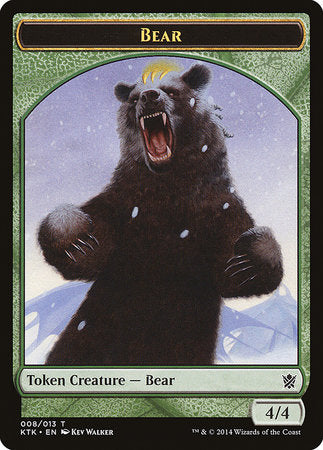 Bear Token [Khans of Tarkir Tokens] | Exor Games New Glasgow