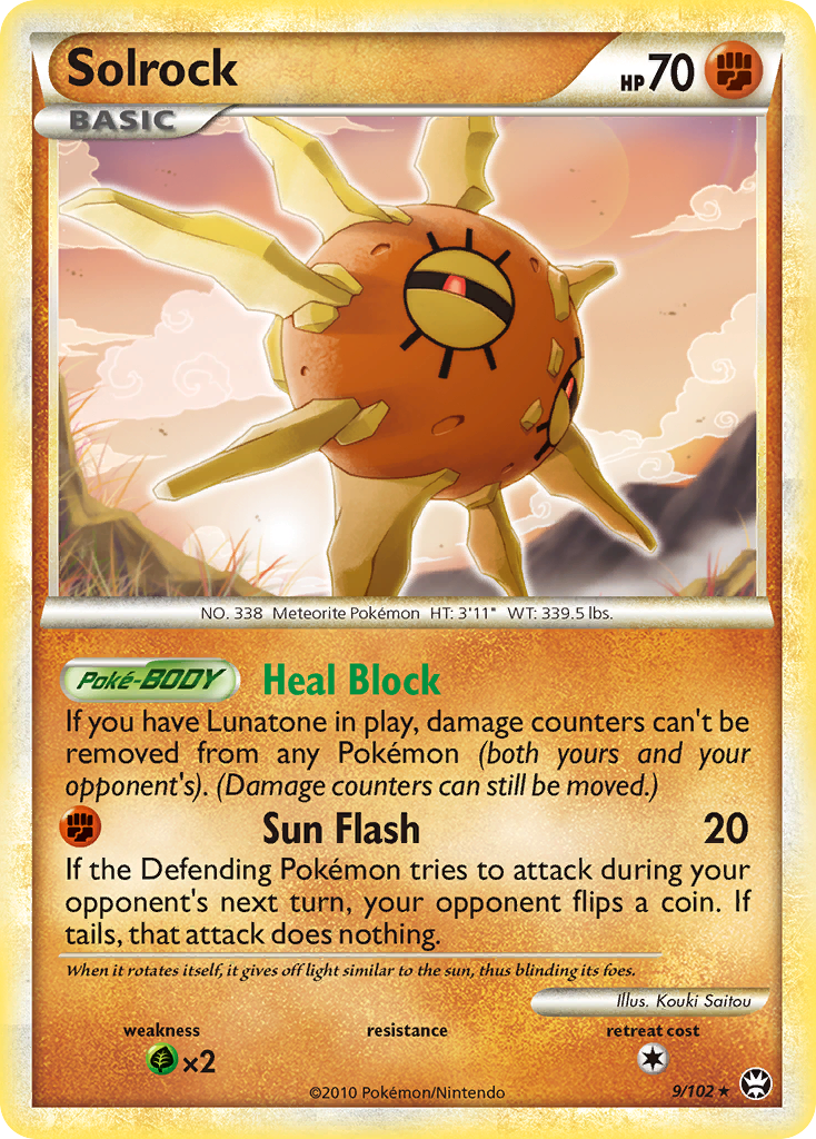 Solrock (9/102) [HeartGold & SoulSilver: Triumphant] | Exor Games New Glasgow