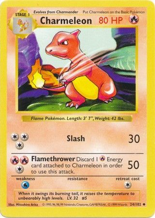 Charmeleon (24/102) [Base Set Shadowless Unlimited] | Exor Games New Glasgow