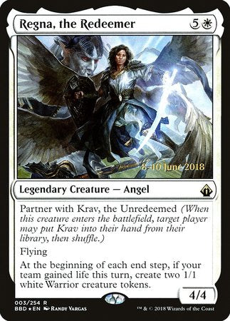 Regna, the Redeemer [Battlebond Promos] | Exor Games New Glasgow