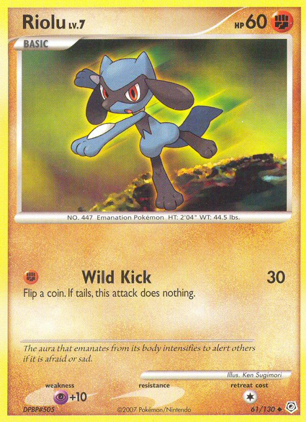 Riolu (61/130) [Diamond & Pearl: Base Set] | Exor Games New Glasgow