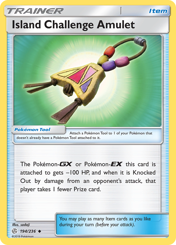 Island Challenge Amulet (194/236) [Sun & Moon: Cosmic Eclipse] | Exor Games New Glasgow