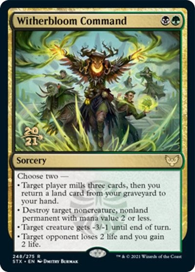 Witherbloom Command [Strixhaven: School of Mages Prerelease Promos] | Exor Games New Glasgow