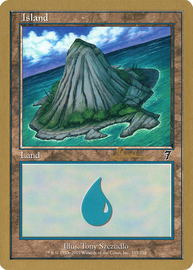 Island (ar335) (Antoine Ruel) [World Championship Decks 2001] | Exor Games New Glasgow