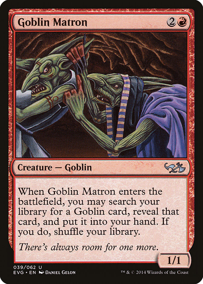 Goblin Matron (Elves vs. Goblins) [Duel Decks Anthology] | Exor Games New Glasgow