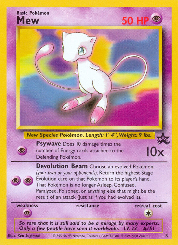 Mew (8) [Wizards of the Coast: Black Star Promos] | Exor Games New Glasgow