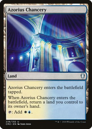 Azorius Chancery [Commander Anthology Volume II] | Exor Games New Glasgow