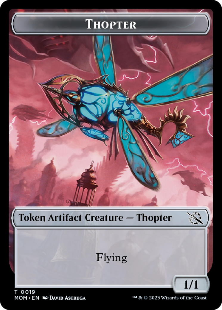 Thopter // Beast Double-Sided Token [March of the Machine Commander Tokens] | Exor Games New Glasgow