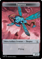 Thopter // Beast Double-Sided Token [March of the Machine Commander Tokens] | Exor Games New Glasgow