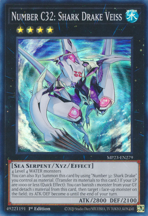 Number C32: Shark Drake Veiss [MP23-EN279] Super Rare | Exor Games New Glasgow