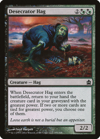 Desecrator Hag [Commander 2011] | Exor Games New Glasgow