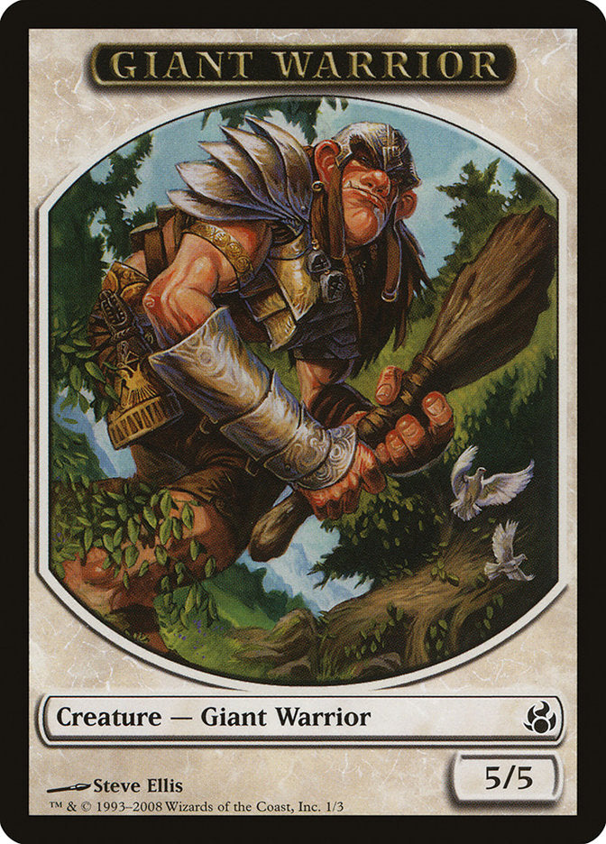 Giant Warrior [Morningtide Tokens] | Exor Games New Glasgow