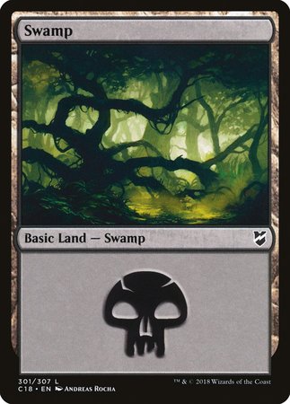 Swamp (301) [Commander 2018] | Exor Games New Glasgow