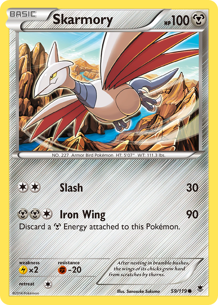 Skarmory (59/119) [XY: Phantom Forces] | Exor Games New Glasgow