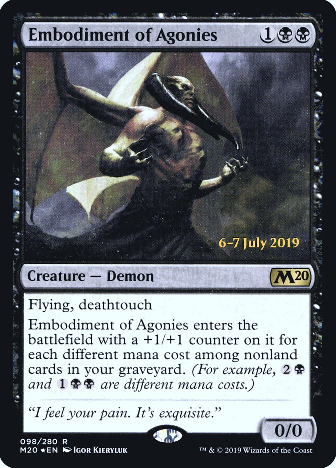 Embodiment of Agonies  [Core Set 2020 Prerelease Promos] | Exor Games New Glasgow