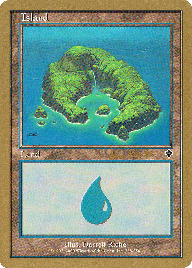 Island (ab338) (Alex Borteh) [World Championship Decks 2001] | Exor Games New Glasgow