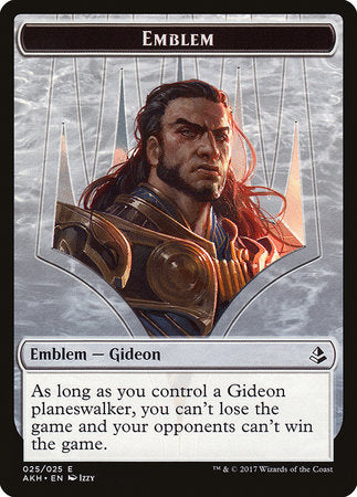 Emblem - Gideon of the Trials [Amonkhet Tokens] | Exor Games New Glasgow