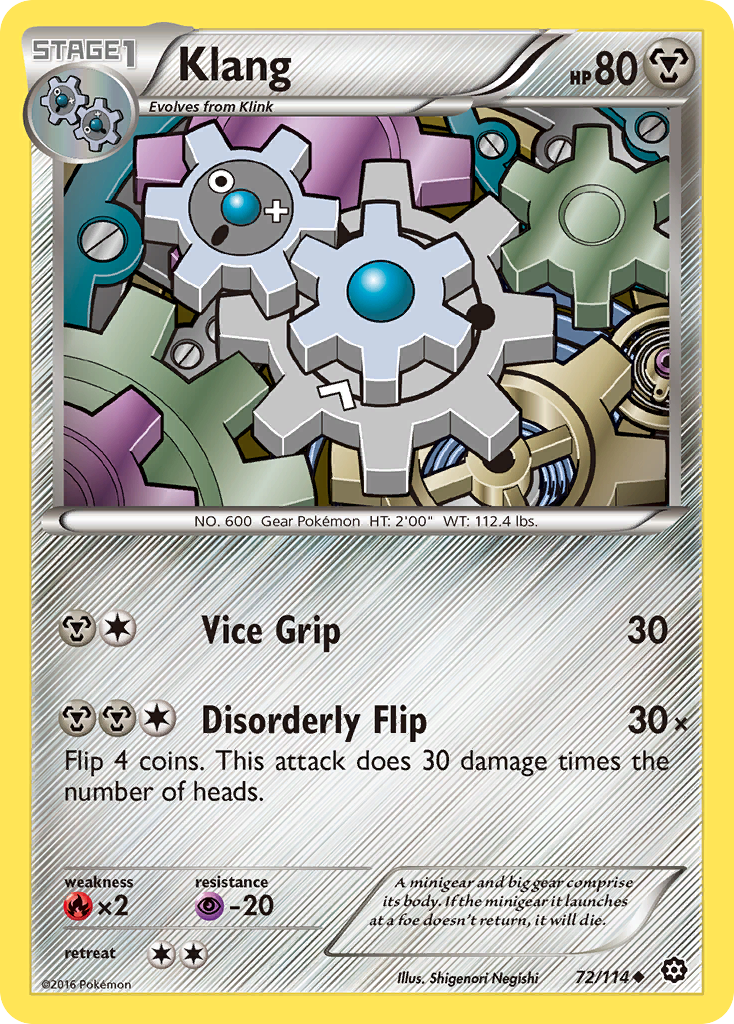 Klang (72/114) [XY: Steam Siege] | Exor Games New Glasgow