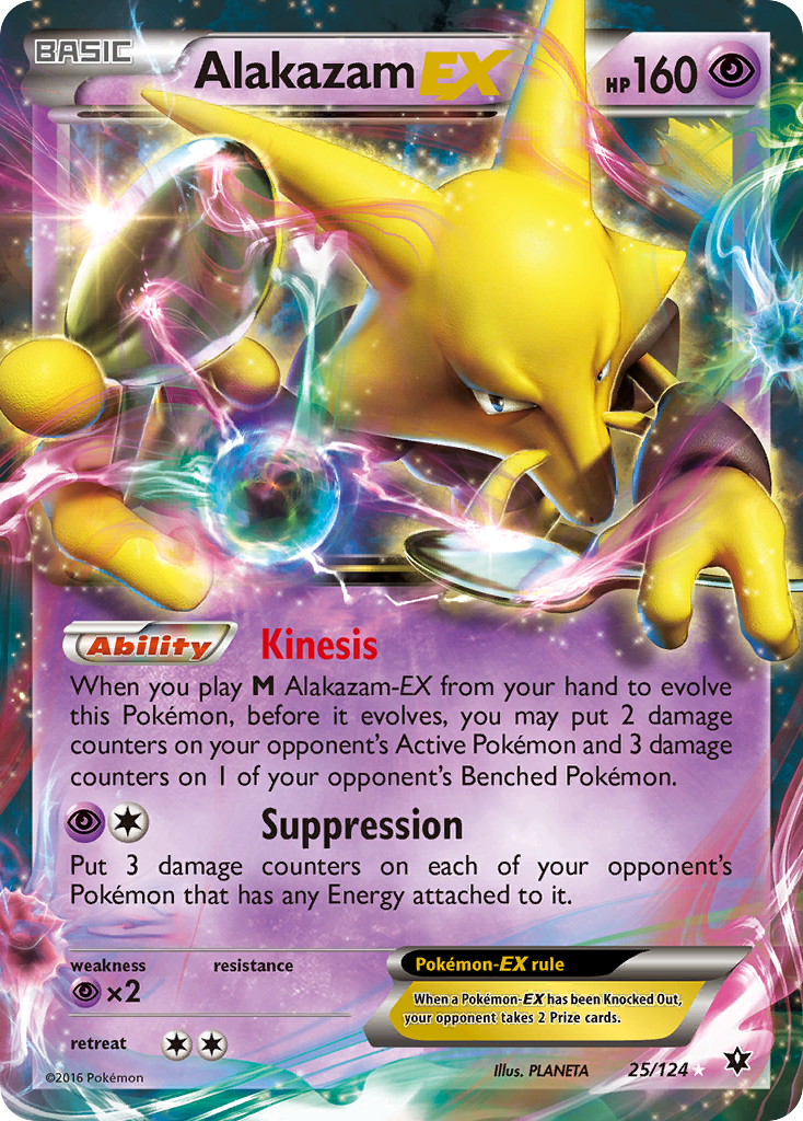 Alakazam EX (25/124) [XY: Fates Collide] | Exor Games New Glasgow