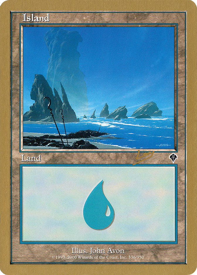 Island (rl336) (Raphael Levy) [World Championship Decks 2002] | Exor Games New Glasgow