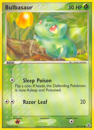 Bulbasaur (54/112) [EX: FireRed & LeafGreen] | Exor Games New Glasgow