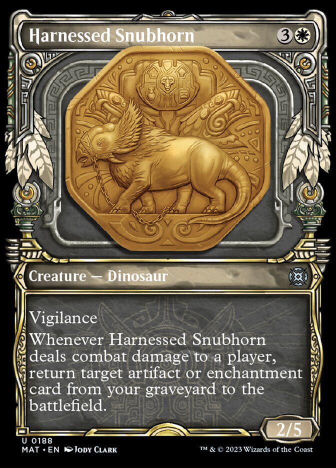 Harnessed Snubhorn (Showcase Halo Foil) [March of the Machine: The Aftermath] | Exor Games New Glasgow