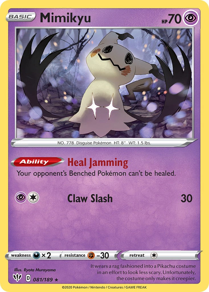 Mimikyu (081/189) (Cosmos Holo) [Sword & Shield: Darkness Ablaze] | Exor Games New Glasgow