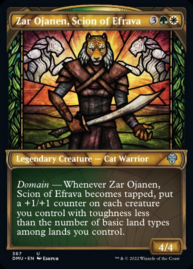 Zar Ojanen, Scion of Efrava (Showcase Textured) [Dominaria United] | Exor Games New Glasgow