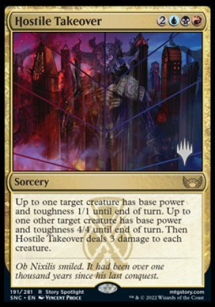 Hostile Takeover (Promo Pack) [Streets of New Capenna Promos] | Exor Games New Glasgow