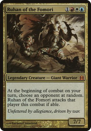 Ruhan of the Fomori (Oversized) [Commander 2011 Oversized] | Exor Games New Glasgow