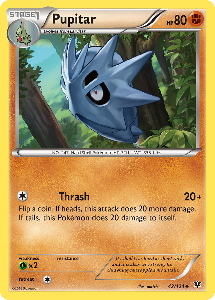 Pupitar (42/124) [XY: Fates Collide] | Exor Games New Glasgow