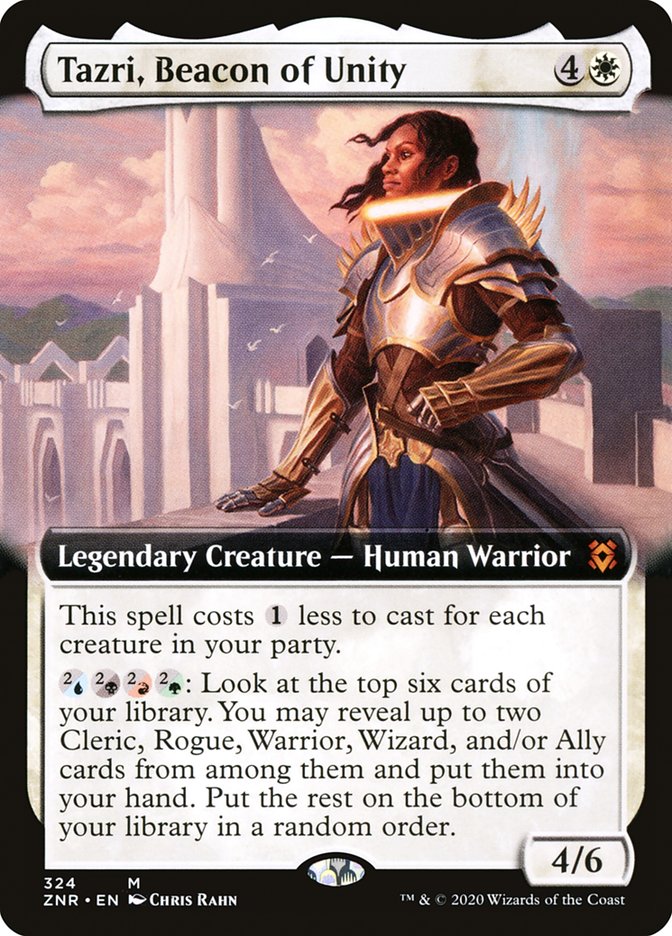 Tazri, Beacon of Unity (Extended Art) [Zendikar Rising] | Exor Games New Glasgow