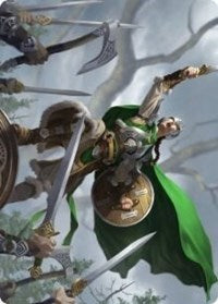 Maja, Bretagard Protector Art Card [Kaldheim: Art Series] | Exor Games New Glasgow